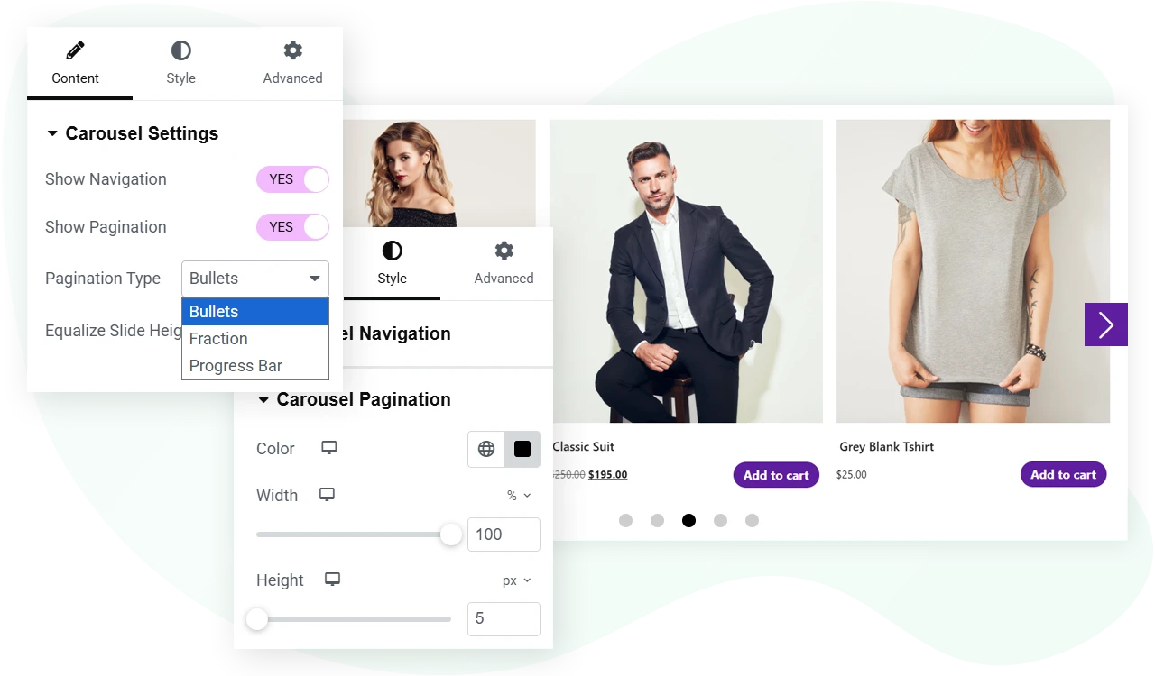 Elementor Product Carousel Widget