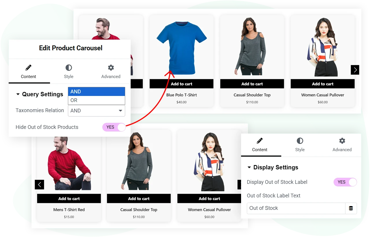Display Specific Products on the Elementor Carousel