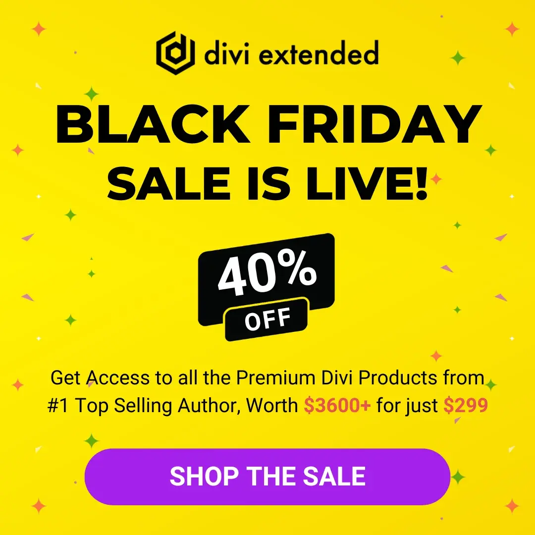 Divi Extended Black Friday Sale