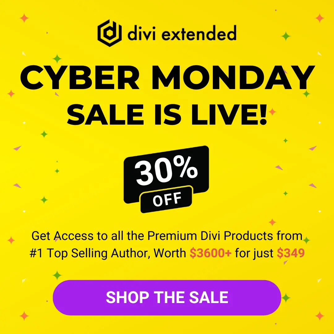 Divi Extended Cyber Monday Sale