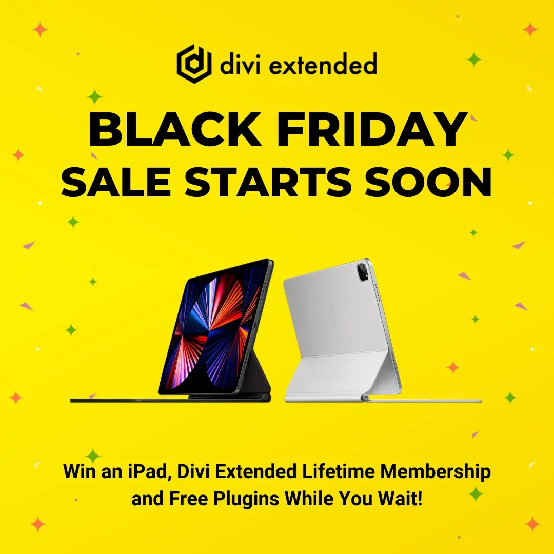 Divi Extended Black Friday Sale