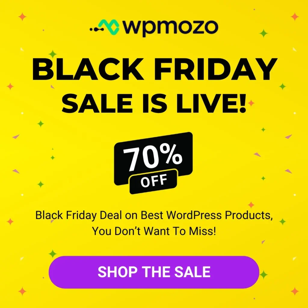 WPMozo Black Friday Sale is Live!