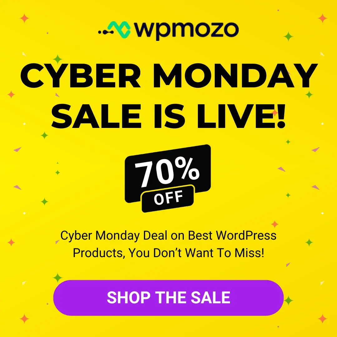 WPMozo Cyber Monday Sale is Live!