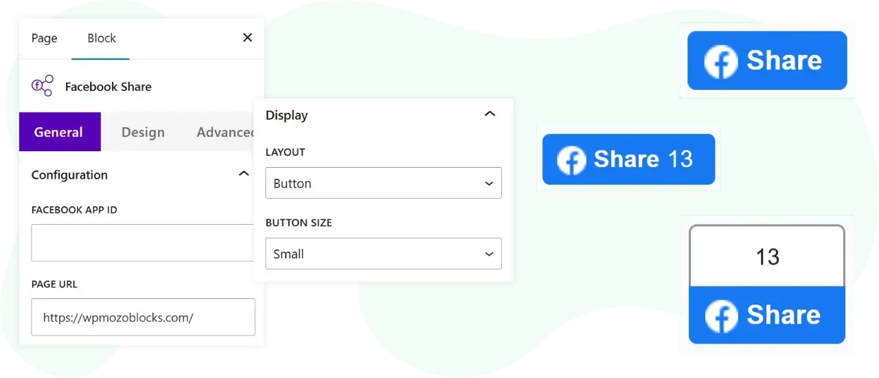WPMozo Facebook share