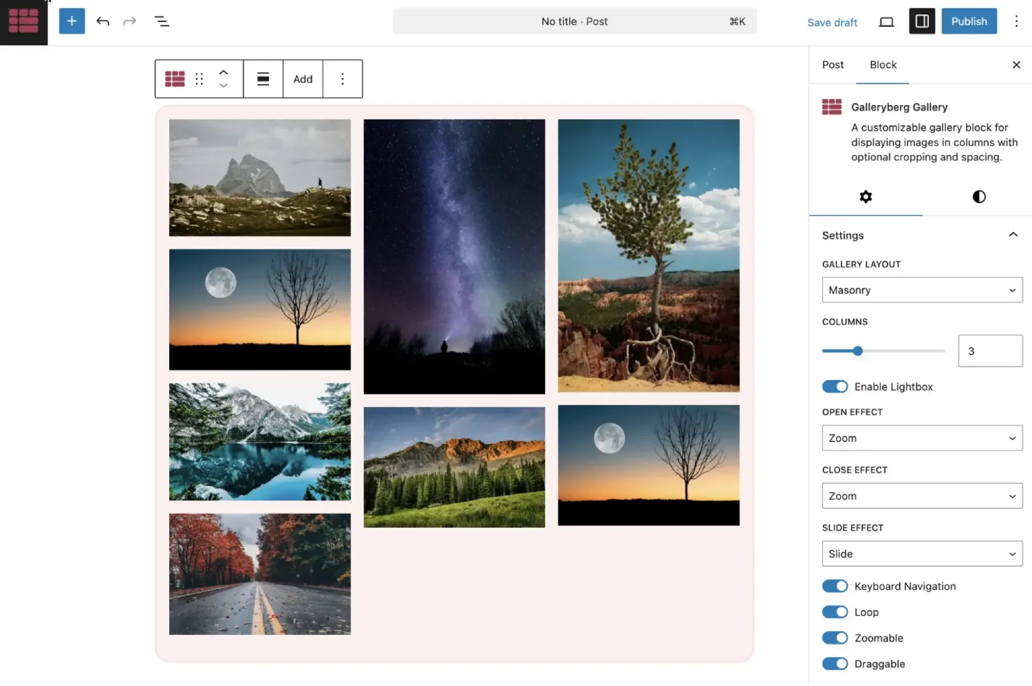 Galleryberg gallery block