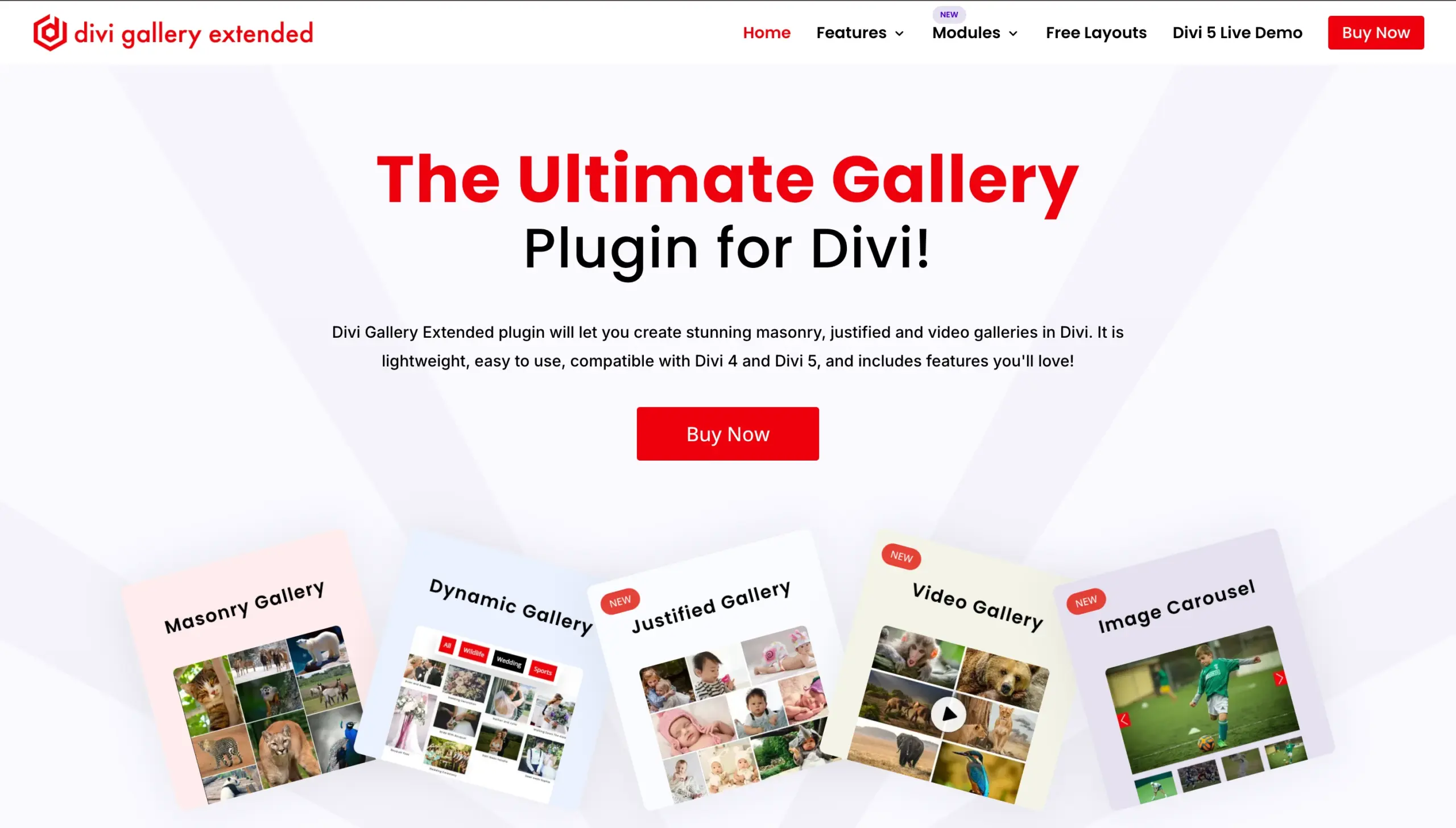 Divi Gallery Extended Plugin.