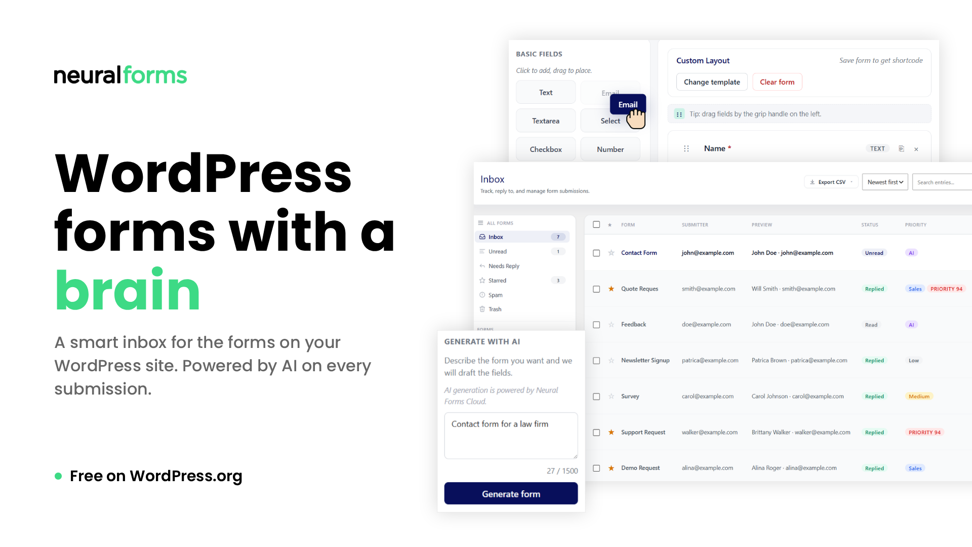 A new WordPress form plugin from the WPMozo team: Neural Forms