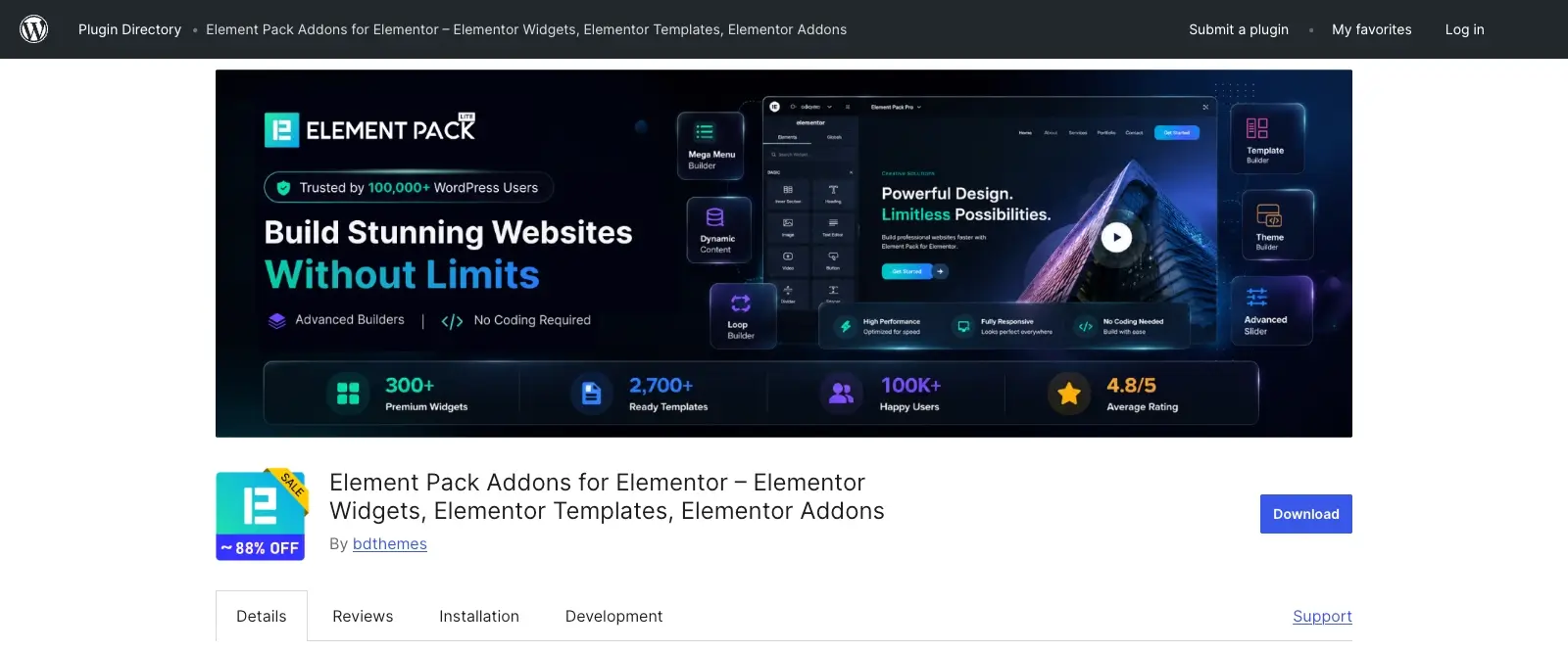 Element Pack (bdthemes)