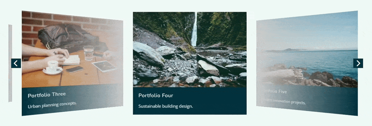 Demonstration of image card carousel block for WordPress block editor