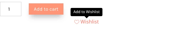 Tooltip on the wishlist button